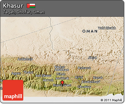 Satellite Panoramic Map of Khasur