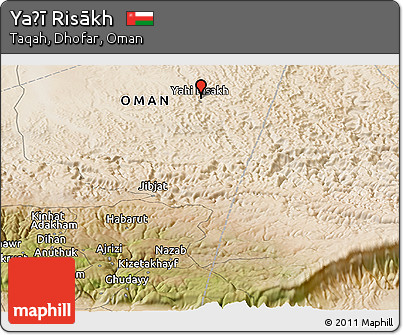 Satellite Panoramic Map of Yaḩī Risākh