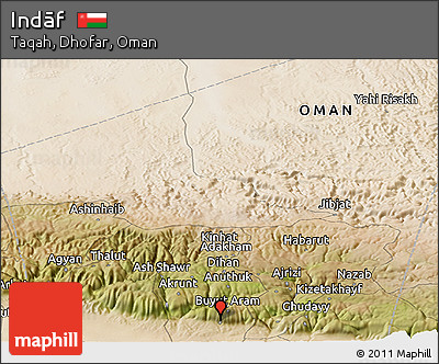 Satellite Panoramic Map of Indāf