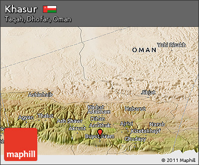 Satellite Panoramic Map of Khasur