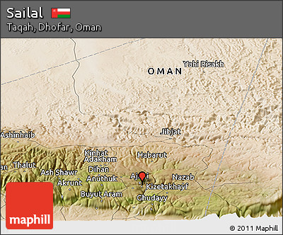 Satellite Panoramic Map of Sailal
