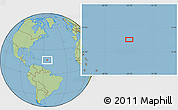 Savanna Style Location Map of the area around 17° 20' 20" N, 55° 10' 29" W