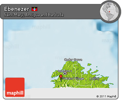 Physical 3D Map of Ebenezer
