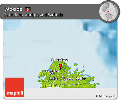 Physical 3D Map of Woods