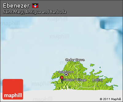 Physical 3D Map of Ebenezer