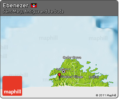 Physical 3D Map of Ebenezer