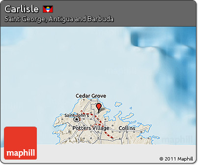 Shaded Relief 3D Map of Carlisle