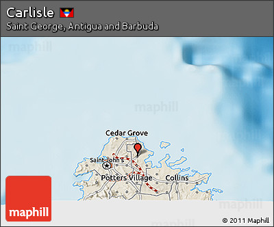 Shaded Relief 3D Map of Carlisle
