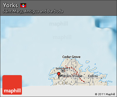 Shaded Relief 3D Map of Yorks