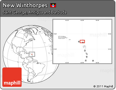 Blank Location Map of New Winthorpes