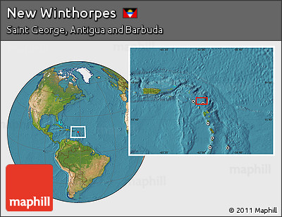 Satellite Location Map of New Winthorpes