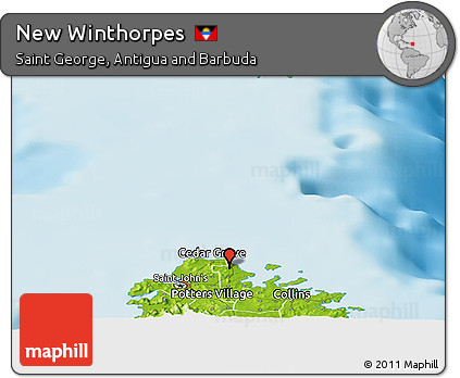 Physical Panoramic Map of New Winthorpes
