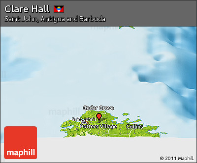 Physical Panoramic Map of Clare Hall