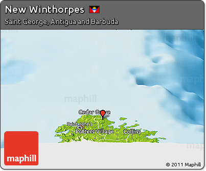 Physical Panoramic Map of New Winthorpes