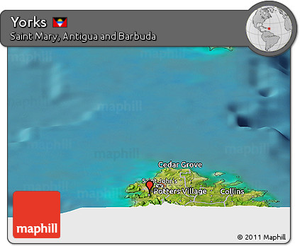 Satellite Panoramic Map of Yorks