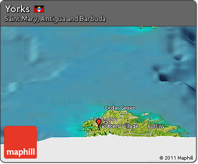 Satellite Panoramic Map of Yorks