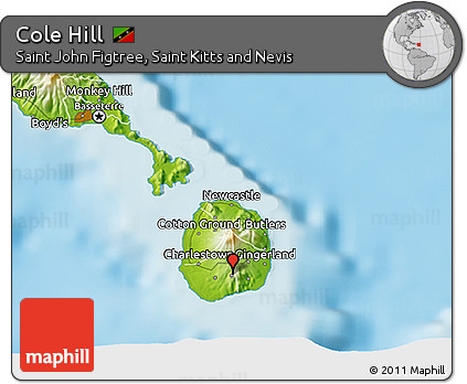 Physical 3D Map of Cole Hill