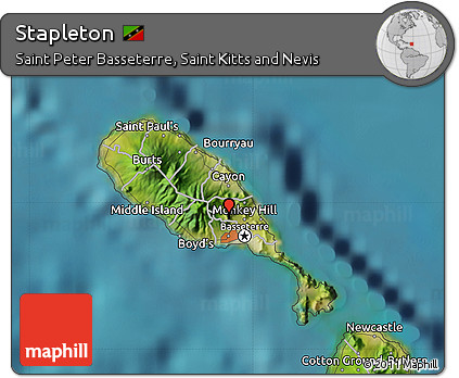 Satellite Map of Stapleton