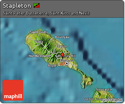 Satellite Map of Stapleton