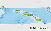 Physical Panoramic Map of Whitehall