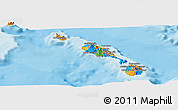 Political Panoramic Map of Whitehall