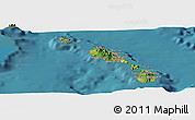 Satellite Panoramic Map of Whitehall