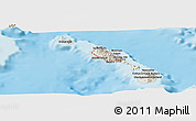 Shaded Relief Panoramic Map of Whitehall
