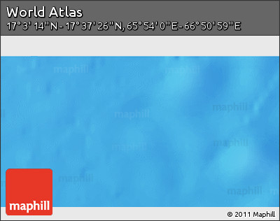 Physical 3D Map of the Area around 17° 20' 20" N, 66° 22' 30" E