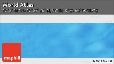 Physical Panoramic Map of the Area around 17° 20' 20" N, 66° 22' 30" E