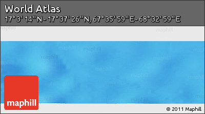Physical Panoramic Map of the Area around 17° 20' 20" N, 68° 4' 29" E
