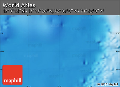 Physical Map of the Area around 17° 20' 20" N, 72° 10' 30" W