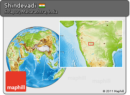 Physical Location Map of Shindevadi