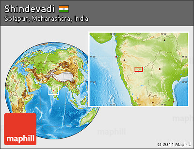 Physical Location Map of Shindevadi
