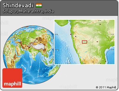 Physical Location Map of Shindevadi