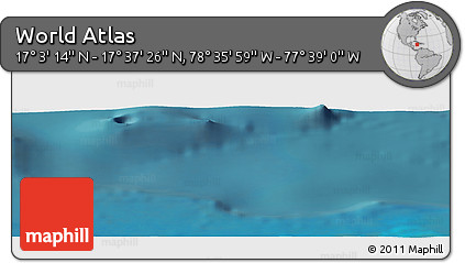 Satellite Panoramic Map of the Area around 17° 20' 20" N, 78° 7' 30" W