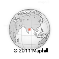 Outline Map of the Area around 17° 20' 20" N, 83° 22' 30" E, rectangular outline