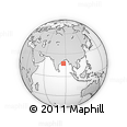 Outline Map of the Area around 17° 20' 20" N, 86° 46' 30" E, rectangular outline
