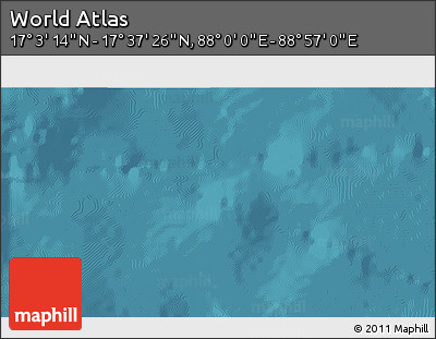 Satellite 3D Map of the Area around 17° 20' 20" N, 88° 28' 29" E