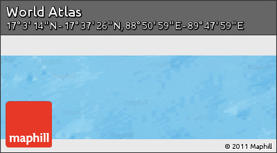 Physical Panoramic Map of the Area around 17° 20' 20" N, 89° 19' 29" E