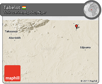 Shaded Relief 3D Map of Tabelot