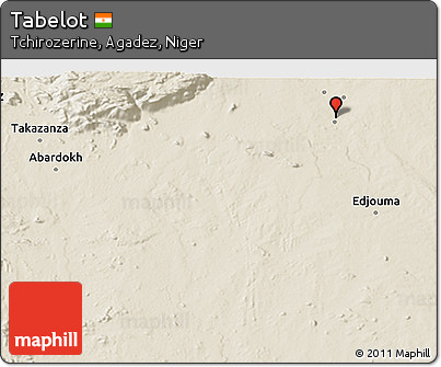 Shaded Relief 3D Map of Tabelot