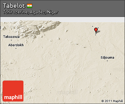 Shaded Relief 3D Map of Tabelot