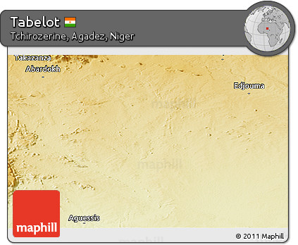 Physical Panoramic Map of Tabelot