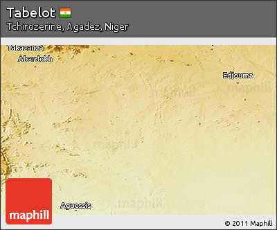 Physical Panoramic Map of Tabelot