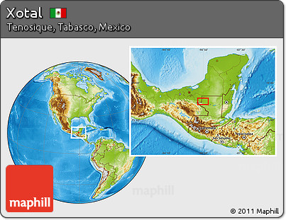 Physical Location Map of Xotal