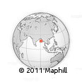 Outline Map of the Area around 17° 20' 20" N, 91° 1' 30" E, rectangular outline