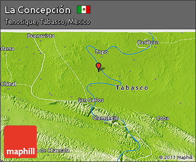 Physical 3D Map of La Concepción