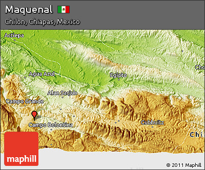 Physical 3D Map of Maquenal