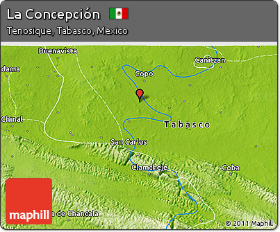 Physical 3D Map of La Concepción
