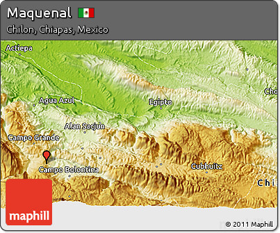 Physical 3D Map of Maquenal
